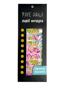 Trippin Daisies Nail Wraps